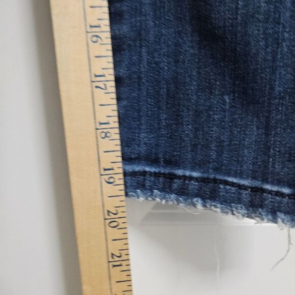 Judy Blue Skinny Fit Capri Jeans Women's 3/26 (28x19.5) Blue Mid-Rise Distressed - Picture 7 of 10